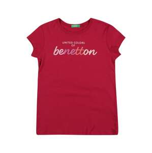 UNITED COLORS OF BENETTON T-Shirt  ciklámen / fehér