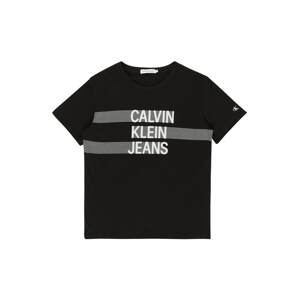 Calvin Klein Jeans Póló 'Dimention'  fekete / fehér