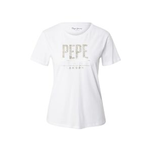 Pepe Jeans Póló 'BLANCAS'  fehér / arany