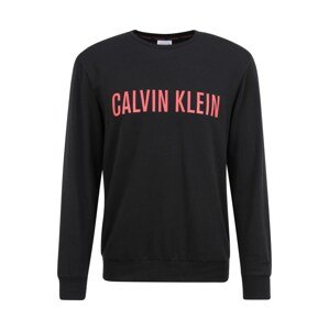 Calvin Klein Tréning póló  fekete / rózsaszín