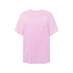 River Island Plus Póló 'PREMIUM'  világos-rózsaszín / fehér