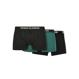 Urban Classics Boxeralsók  smaragd / fekete / fehér
