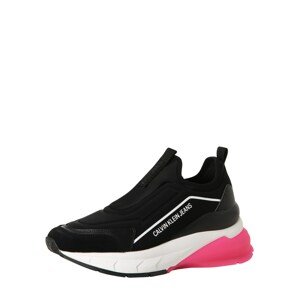 Calvin Klein Jeans Belebújós cipők  fekete / fehér / neon-rózsaszín
