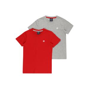 Champion Authentic Athletic Apparel Póló  szürke / piros / fehér