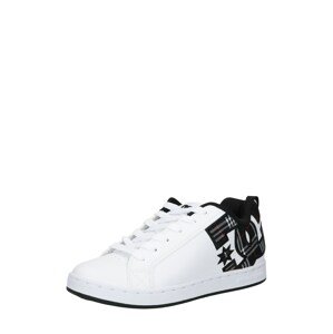 DC Shoes Rövid szárú edzőcipők  fehér / fekete