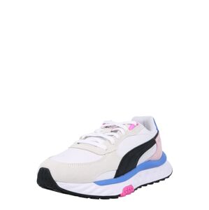 PUMA Rövid szárú edzőcipők  fehér / világosszürke / fekete / neonlila / rózsaszín