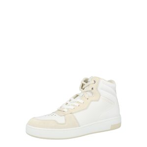 Calvin Klein Jeans Magas szárú edzőcipők  fehér / bézs