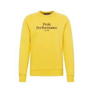PEAK PERFORMANCE Sweatshirt  sárga / fekete