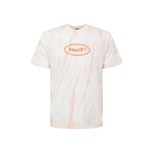 HUF Póló  fehér / fáradt rózsaszín / narancs