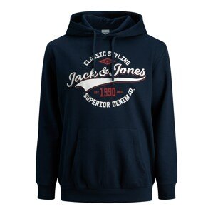 Jack & Jones Plus Tréning póló  tengerészkék / piros / fehér
