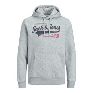Jack & Jones Plus Tréning póló  sötétkék / málna / szürke melír