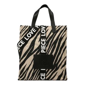 CODELLO Shopper táska  fekete / bézs / fehér / arany