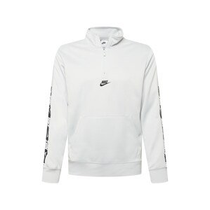Nike Sportswear Tréning póló 'REPEAT'  világosszürke / fekete / fehér