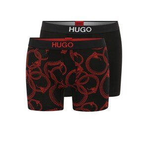 HUGO Boxershorts  piros / fekete / fehér