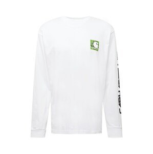 Carhartt WIP Póló  fehér / zöld / fekete