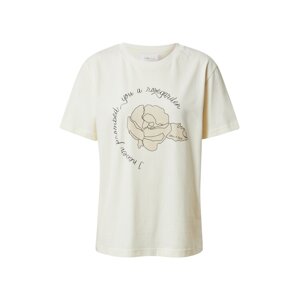 Storm & Marie T-Shirt 'Rosegarden'  piszkosfehér / fekete / púder