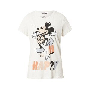 PRINCESS GOES HOLLYWOOD Póló 'Disney Mickey Happy'  világosszürke / fekete / lazac / világoskék