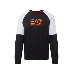 EA7 Emporio Armani Tréning póló 'PJANZ'  fekete / fehér / narancs