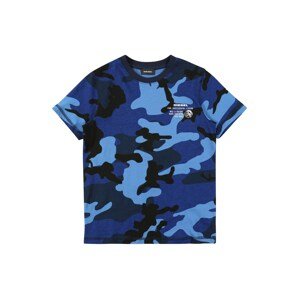 DIESEL T-Shirt  kék / éjkék / fehér