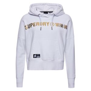 Superdry Tréning póló  fehér / arany / fekete