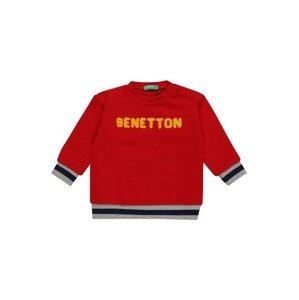 UNITED COLORS OF BENETTON Tréning póló  piros / szürke melír / sötétkék / aranysárga