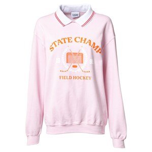 Vintage Supply Tréning póló  narancs / rózsaszín / fehér
