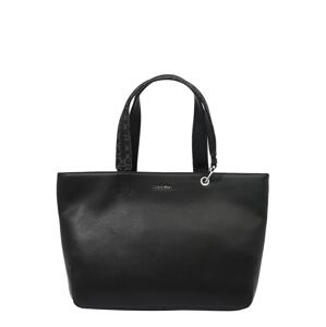 Calvin Klein Shopper táska 'Accent'  szürke / fekete