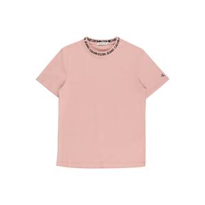 Calvin Klein Jeans Póló 'Intarsia'  rózsaszín / fekete