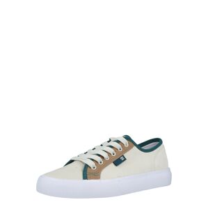 DC Shoes Rövid szárú edzőcipők 'MANUAL'  fehér / karamell / fűzöld