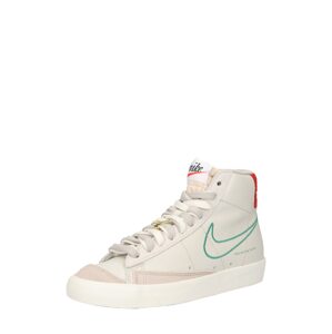 Nike Sportswear Magas szárú edzőcipők 'Blazer Mid '77 SE'  krém / bézs / zöld / piros
