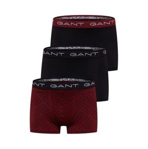 GANT Boxeralsók  piros / fekete / fehér