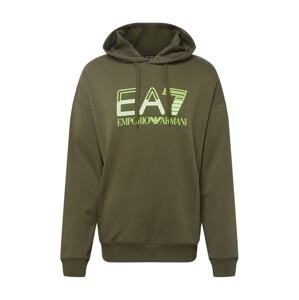 EA7 Emporio Armani Tréning póló  khaki / kiwi / fehér