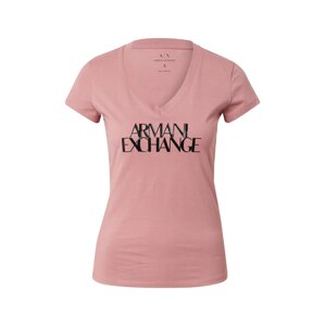ARMANI EXCHANGE Póló  rózsaszín / fekete