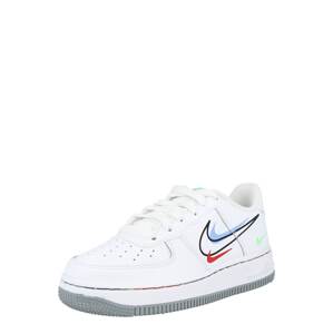 Nike Sportswear Sportcipő 'Air Force 1'  fehér / világoskék / fekete / piros / neonzöld