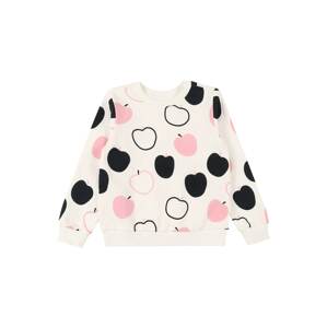OVS Sweatshirt  gyapjúfehér / fekete / világos-rózsaszín