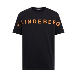 J.Lindeberg Póló 'Jamie'  fekete / sötét narancssárga