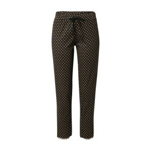 Esprit Bodywear Pizsama nadrágok  fekete / fehér