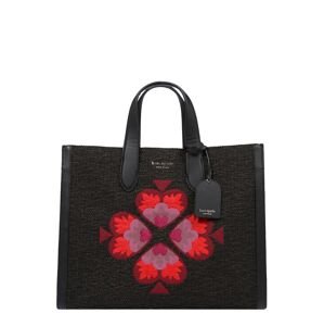 Kate Spade Shopper táska 'Manhatten'  fekete / ezüst / rubinvörös / rózsaszín / világos narancs
