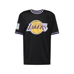 NEW ERA Póló 'Los Angeles Lakers'  fekete / sötétlila / fehér / narancs