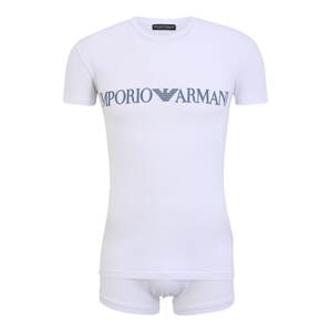 Emporio Armani Rövid pizsama  kék / szürke / fehér