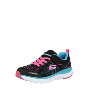 SKECHERS Sportcipő  fekete / rózsaszín / világoskék