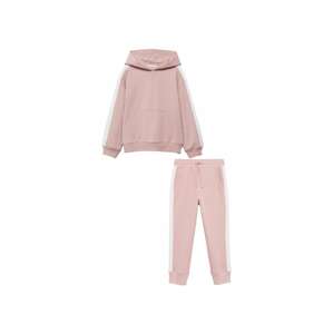 MANGO KIDS Jogging ruhák 'janepk'  világos-rózsaszín / fehér