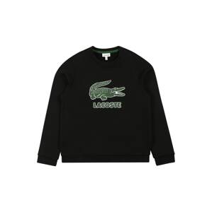 LACOSTE Sweatshirt  fekete / fehér / zöld