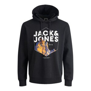 JACK & JONES Tréning póló 'Kalf'  tengerészkék / aranysárga / fekete / fehér