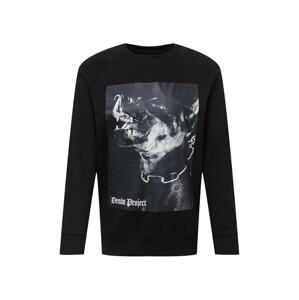 Denim Project Tréning póló  sötétszürke / fekete / fehér