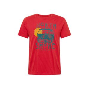 OVS T-Shirt  piros / galambkék / narancs