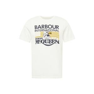 Barbour International Póló  fehér / éjkék / curry