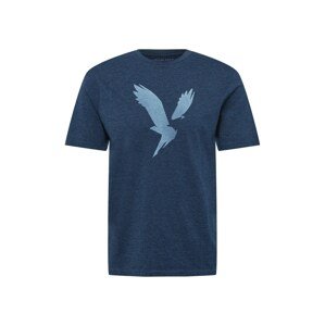 American Eagle Póló  kék melír / világoskék