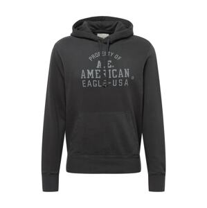 American Eagle Tréning póló  szürke / fekete