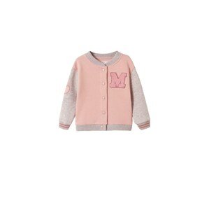 MANGO KIDS Tréning dzseki  rózsaszín / szürke